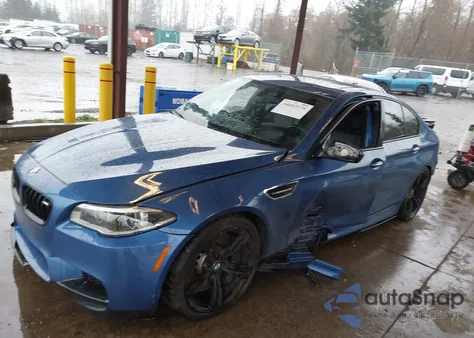 2015 BMW M5 from USA, damaged, VIN WBSFV9C53FD594729